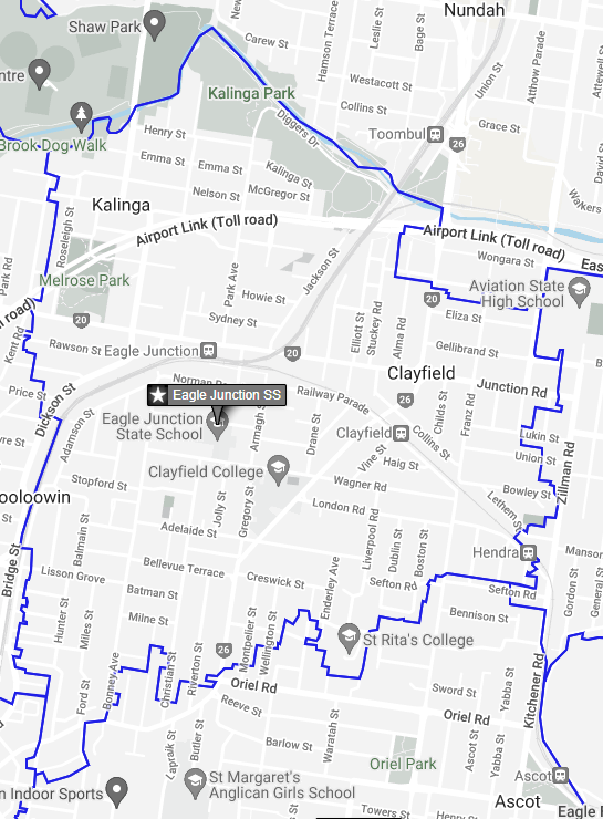 Eagle Junction State School Catchment list